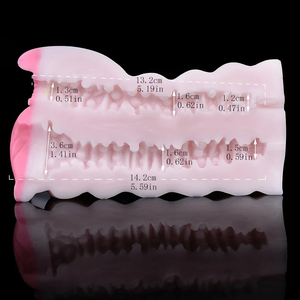 Fantasy Stroker Masturbator Fantasy Polar Bear Pussy Soft Silicone Plush Monster Male Masturbator Two-Hole Men's Sex Toys