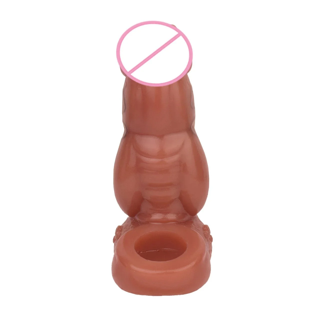 Big Wolf Knot Penis Sleeve Silicone Penis Enlarger Sleeve with Cock Ring,Realistic Penis Extension Sleeve Fantasy Sheath