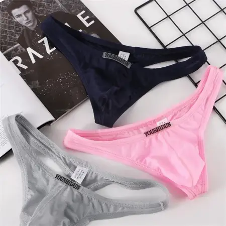 Men's Sexy Low-rise Underwear for Adults Stylish Bikini-style Panty