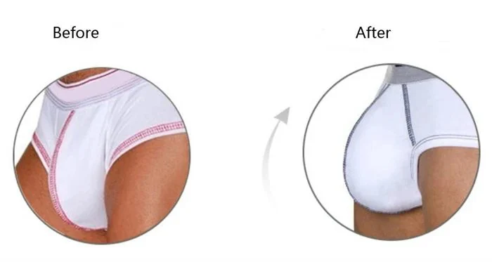 Breathable Men's Sexy Adult Sex Underwear Enhancing Pad for Adult Men Pad Enhancer