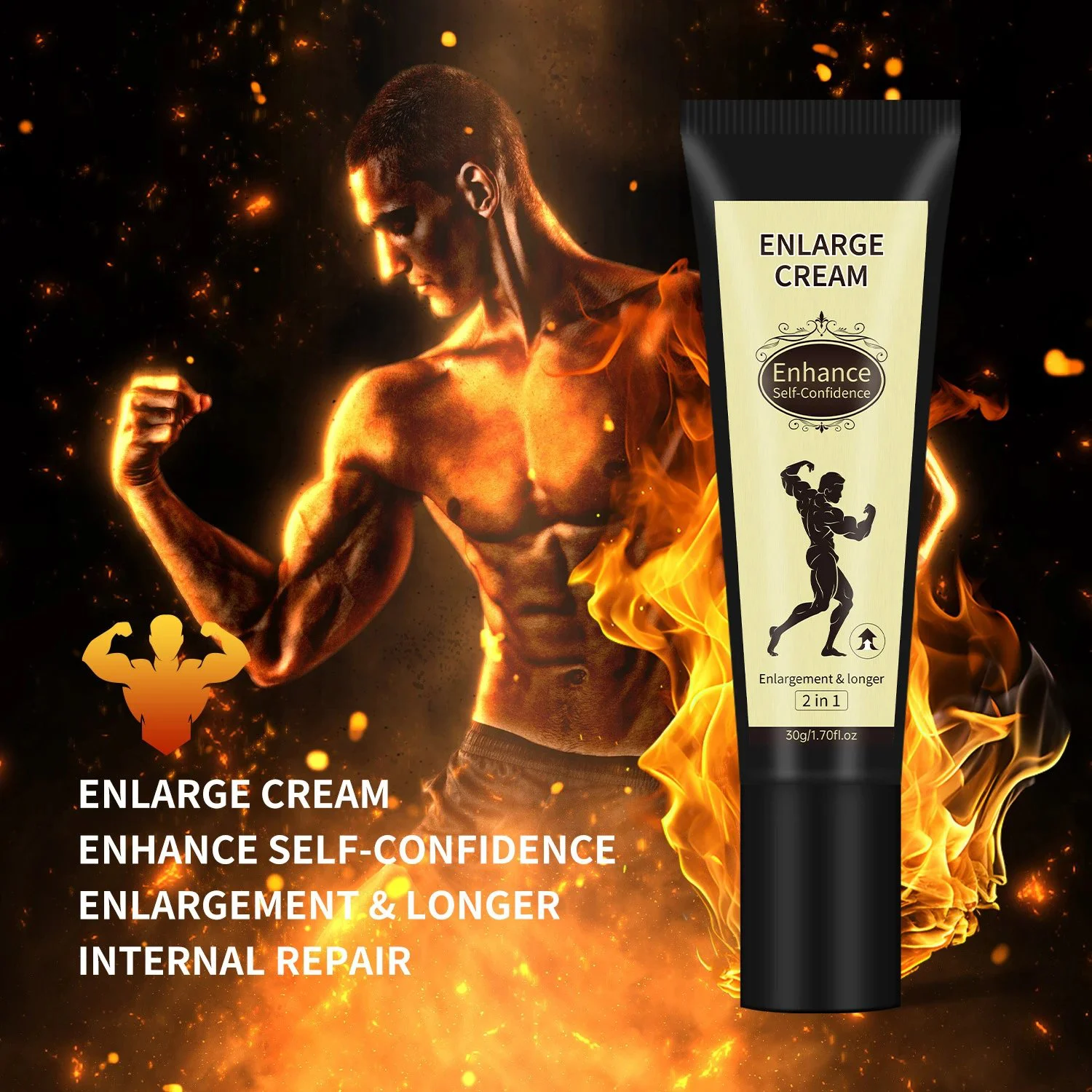 Male Private Care 2 in 1 Men Enhancement Man Power Private Care Essential Repair Cream