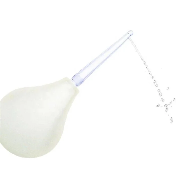 Enema Bulb Kit with 3 Silicone Nozzles for Anal and Vaginal Cleansing