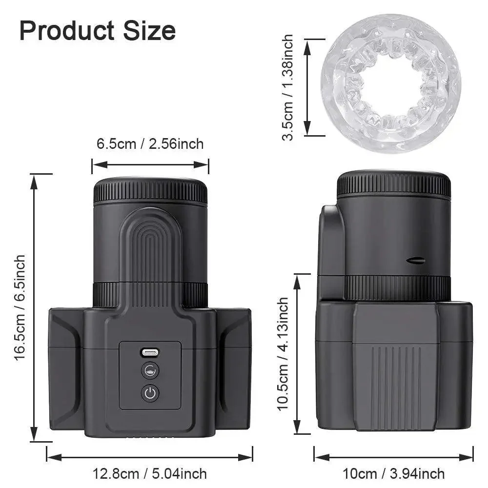 Automatic USB Rechargeable Male Masturbator Cup Vibrator for Masturbating Machines