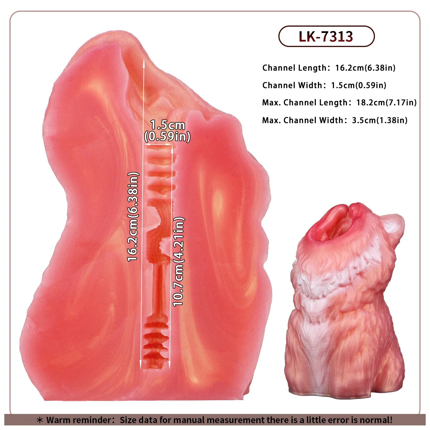 Cute Monster Shape Pocket Pussy Male Masturbator Silicone Soft Stroker Fantasy Pussy Male Masturbator Oral Sex Toys for Men