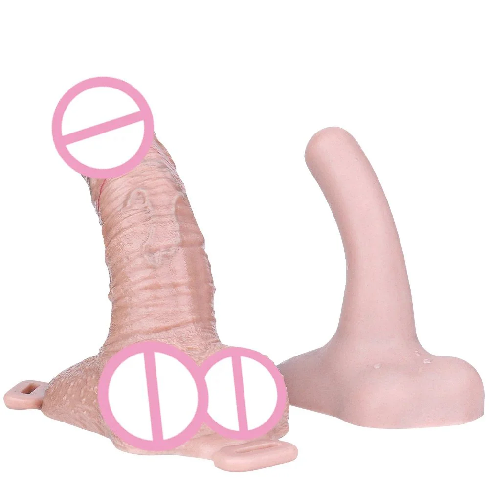 Bondage Belt Fixed Wear Dildo Bondage Belt Fixed Wear Dildo Silicone Dildo Sleeve Simulation Penis Enlarger