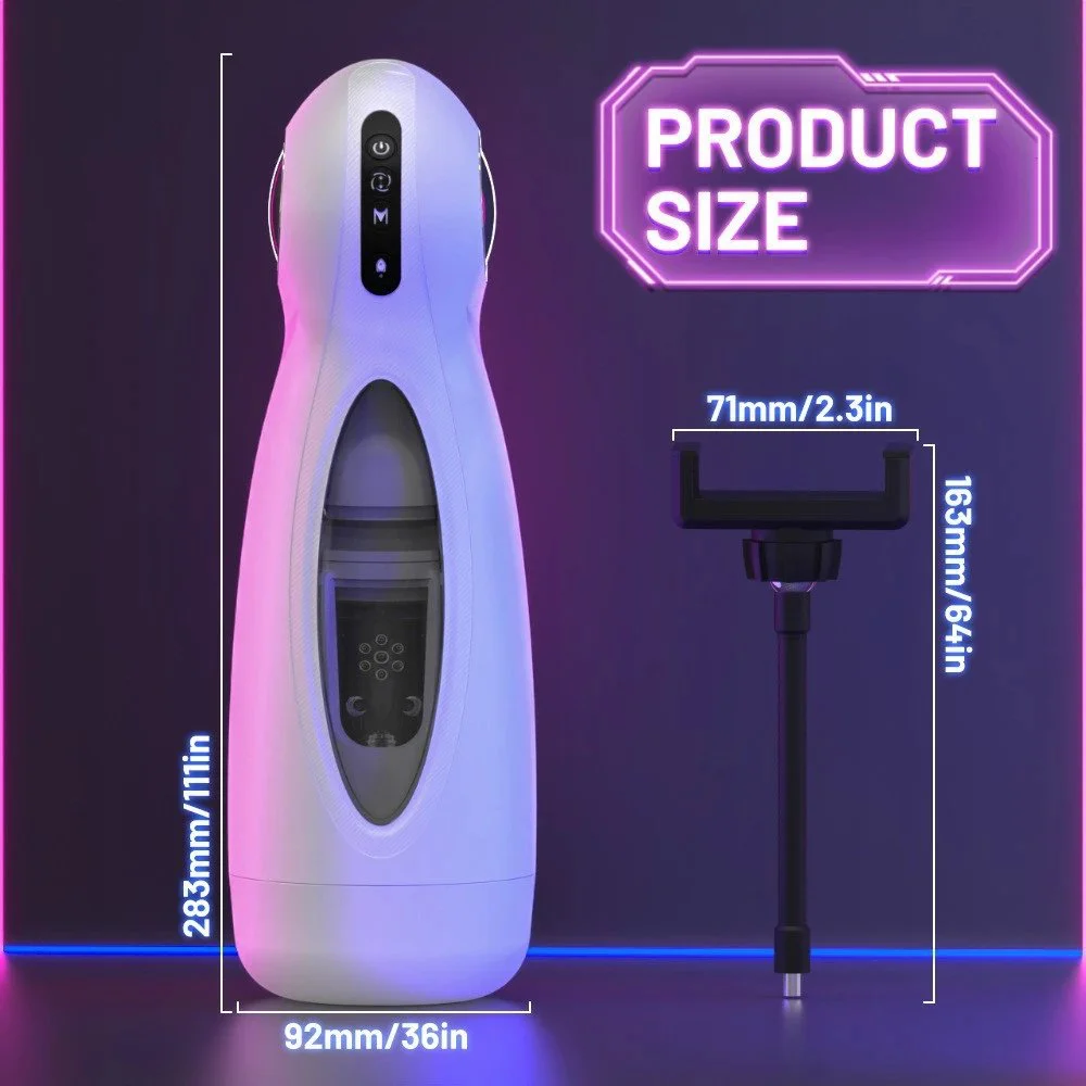 Electric Male Masturbator Cup Automatic Telescopic Rotating Full Automatic Penis Stimulation Adult Intimate Toy