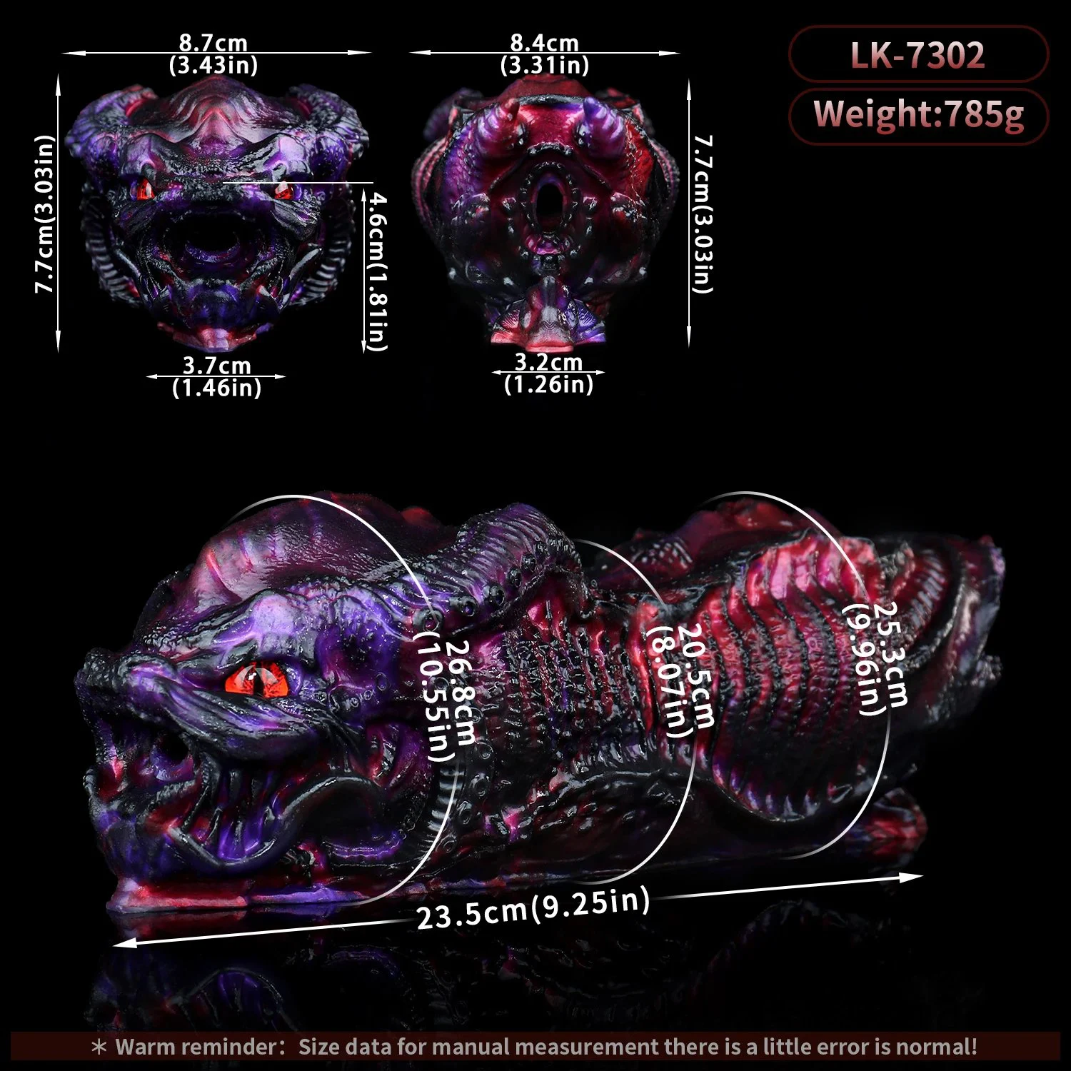 DragonSilicone Stroker Pocket Pussy Stroker Fantasy Sex Toy 3D Love Doll Realistic Vaginal Masturbation for Men