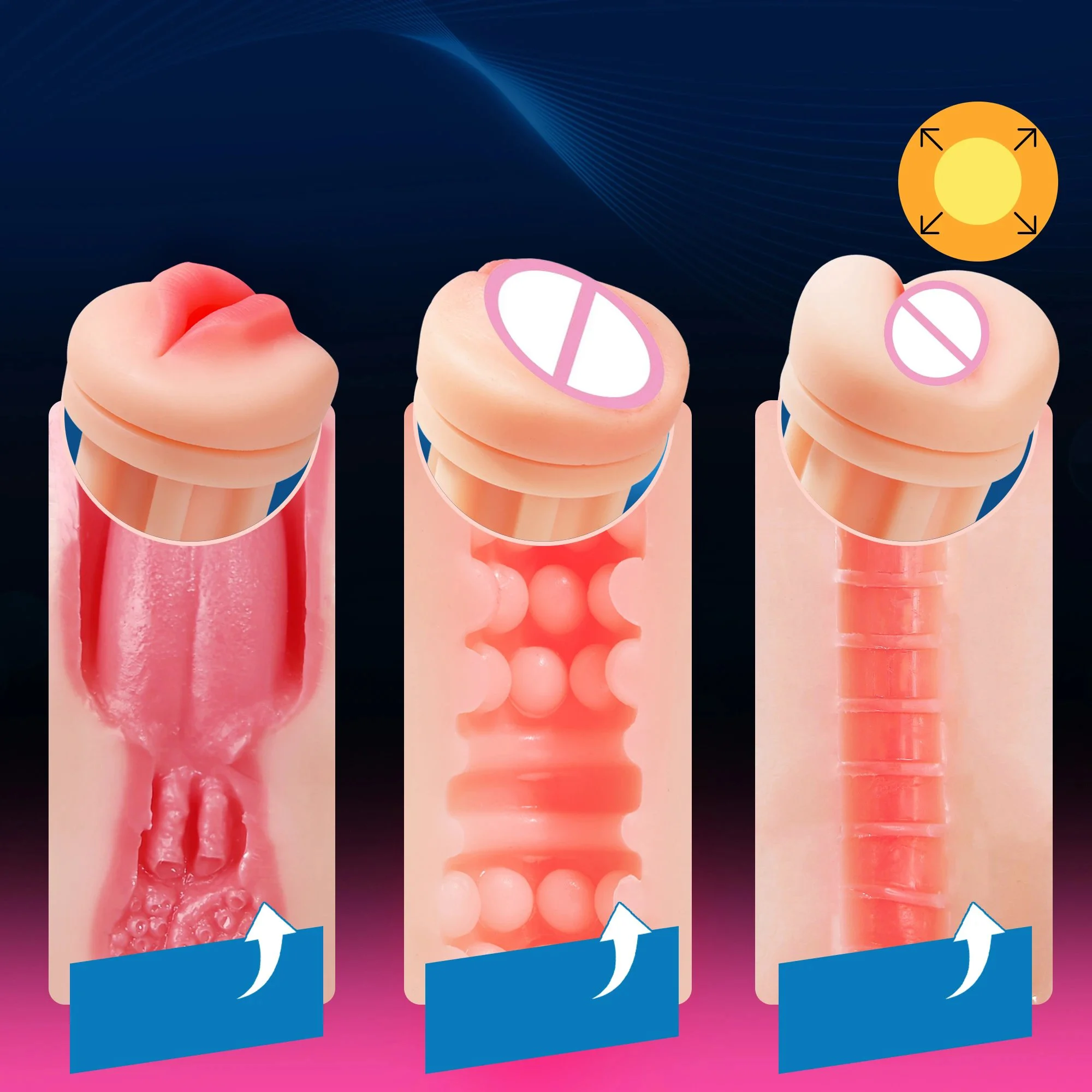 Fully Automatic Male Masturbator Aircraft Cup with Super Tight Vibrating & Stimulating Features APP Interactive Sex Toy