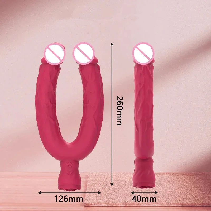 Strong Vibration Dildo Vibrator Double Head Vibrating Massage Lesbian Sex Toys for Women