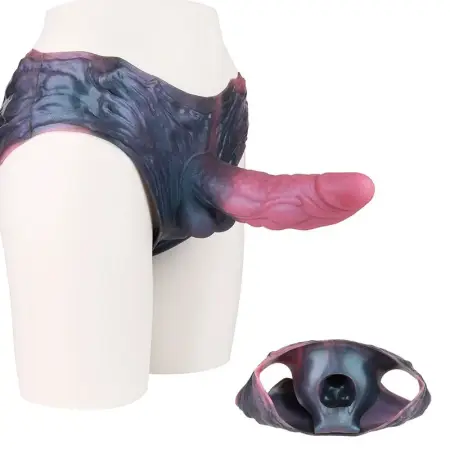 SoulCharming Abyssal Scorpion Hollow Water Spinach Skin Pants Penis Extension Device with Insertable Male Penis Portion