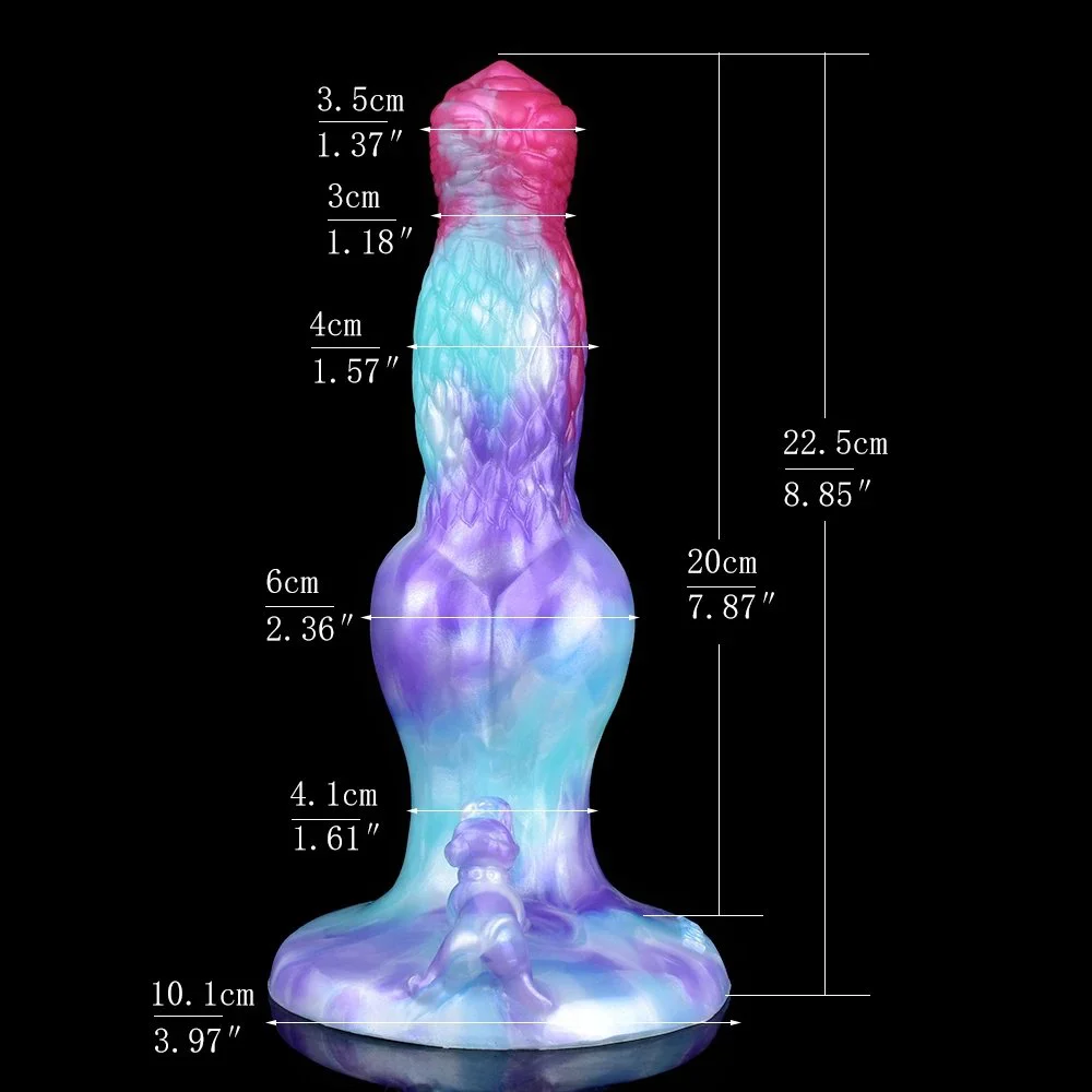 New alien Dildo Ice Dragon Monster Dildo Dog Knot Fantastic Monster Sex Toy Big Animal Dildo Fantasy Anal Plug