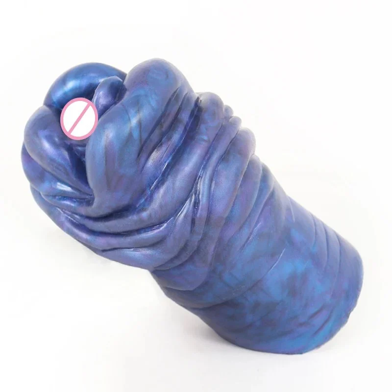 Dream Blue Liquid Silicone Male Masturbation Tool with Realistic Soft Touch Adult Sex Toy Aircraft Cup