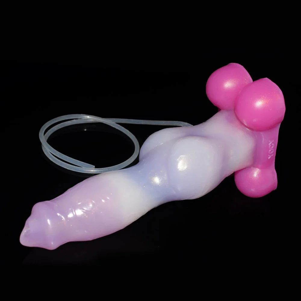 Spuer Dog Knot Squirting Dildo Huge Ejaculation Penis Silicone Realistic Dildos Animal Squirt Sex Toys