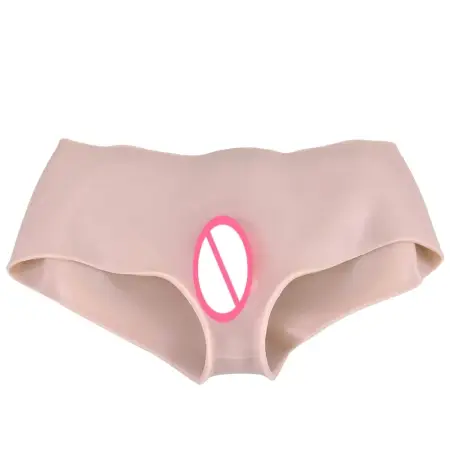 Underwear Gaff Briefs Vagina Silicone Pants Crossdresser Suit Transgender Sissy Panties