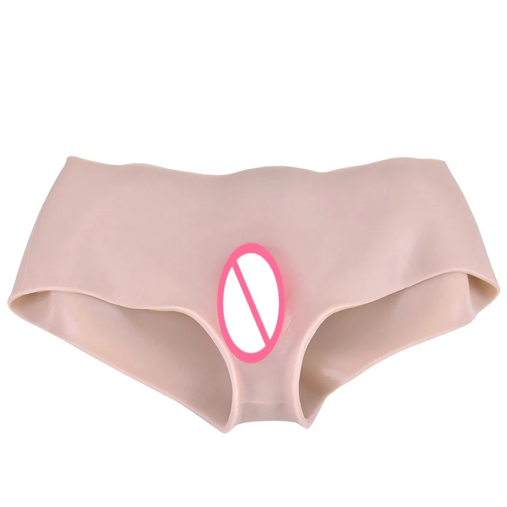 Underwear Gaff Briefs Vagina Silicone Pants Crossdresser Suit Transgender Sissy Panties
