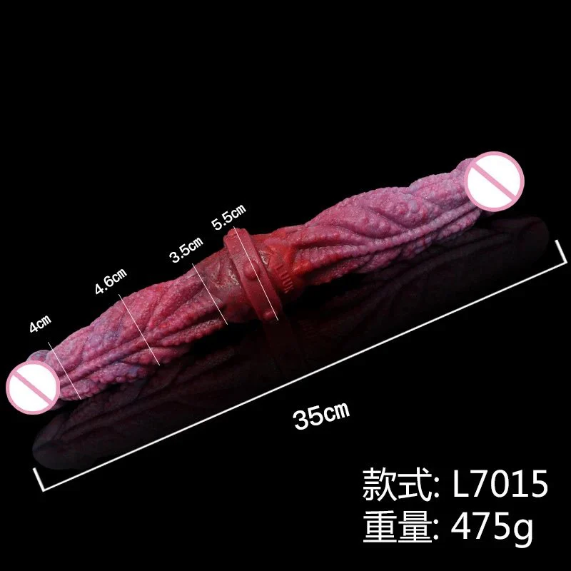 New Style Sex Toy Double Dildo Soft Silicone Flexible Monster Big Double Ended Dildo for Gay Men Lesbian Women