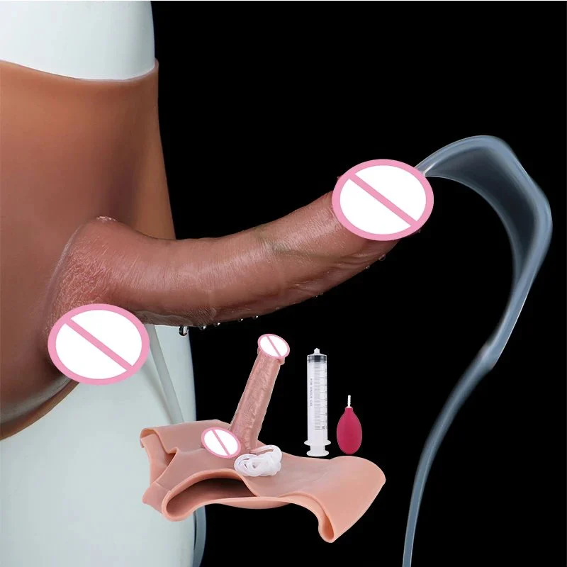 Squirting Penis With Silicone Pants Ejaculation Realistic Dildo Underwear Skin Touch Sex Toys for Women