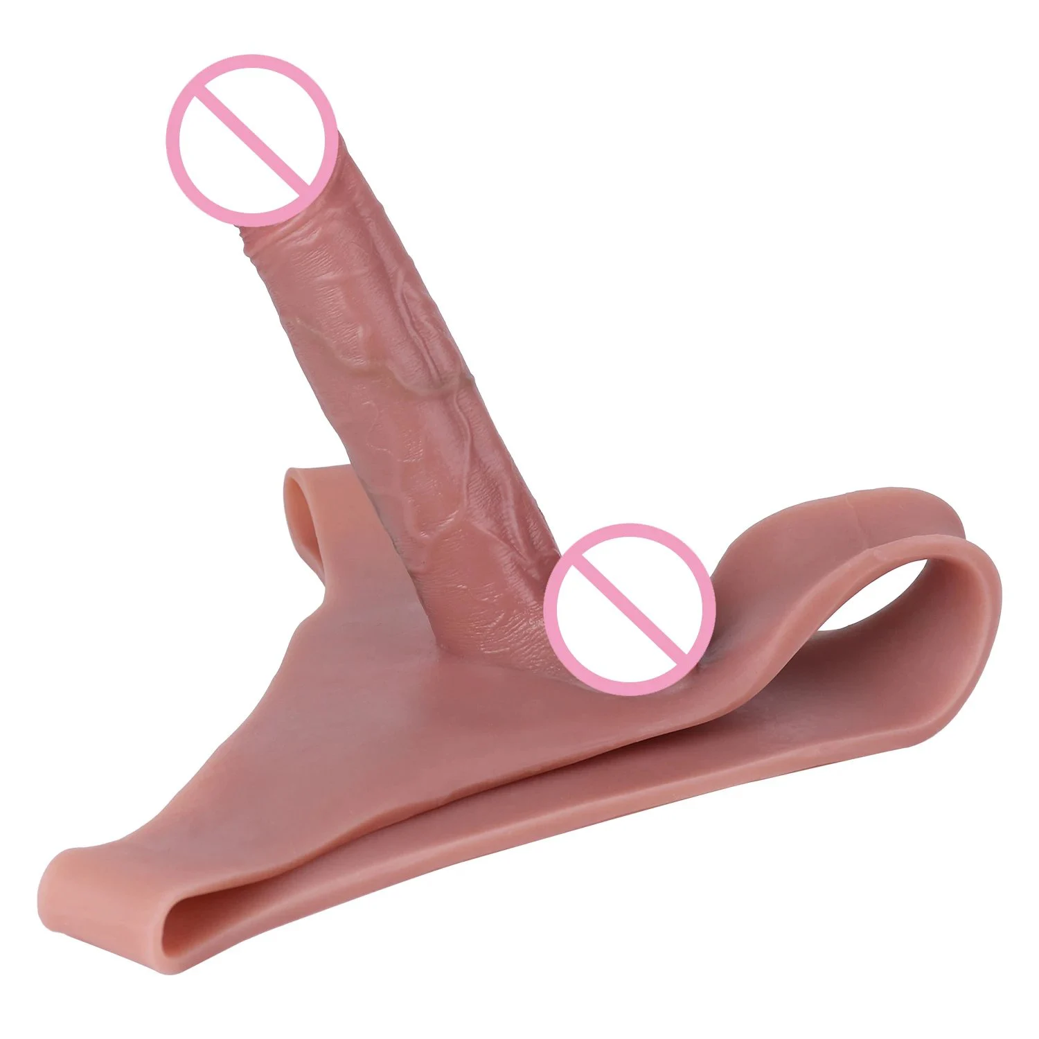 Strap on Dildo Pants Male Penis Enlarger Extender Soft Dildo Sleeves for Men Realistic Dildo Pants Penis Enlargement Sex Toys