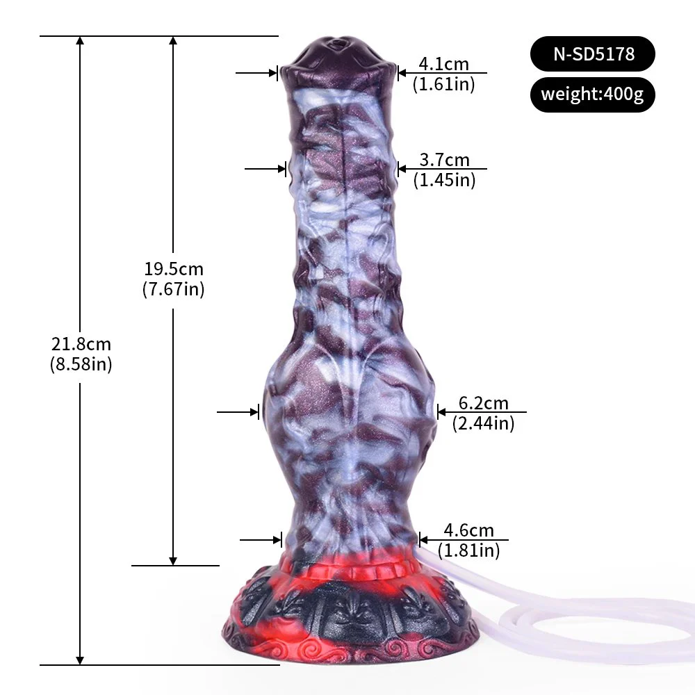Squirting Dildo alien Cock Squirting Cock Wolf Animal Dildos with Suction Cup Ejaculating Dog Dildo Adult Sex Toy for Women