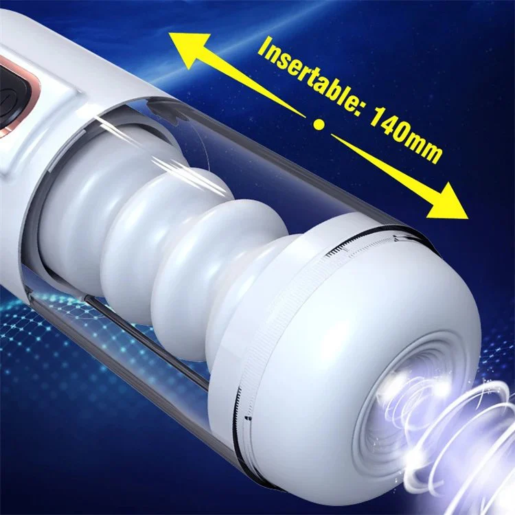 Interactive Voice Sex Toys 4 Speed Vibrating Automatic Telescopic Thrusting Piston Masturbation Cup