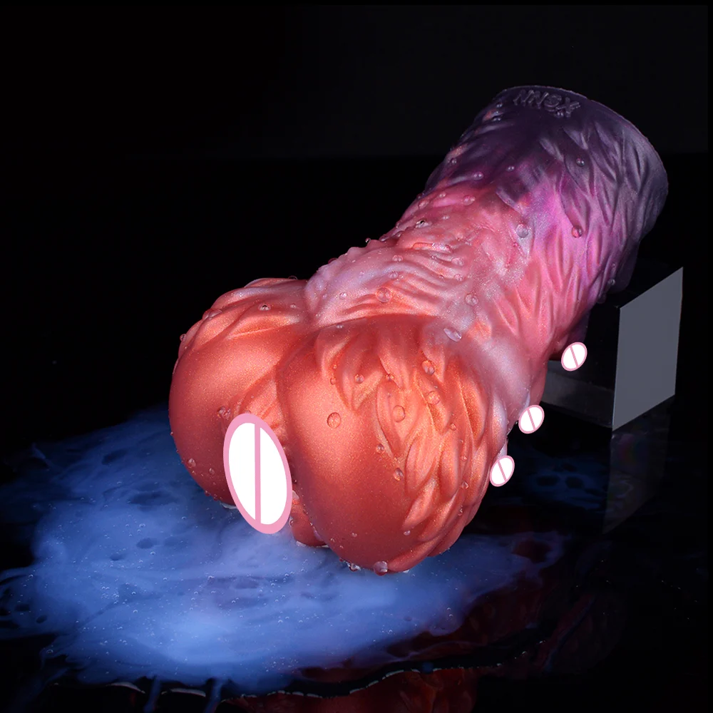Fantasy Airplane Wolf Cup Male Masturbating Sex Toy Soft Suction Cup Anal Sex Toy Realistic Skin Silicon Vagina for Men