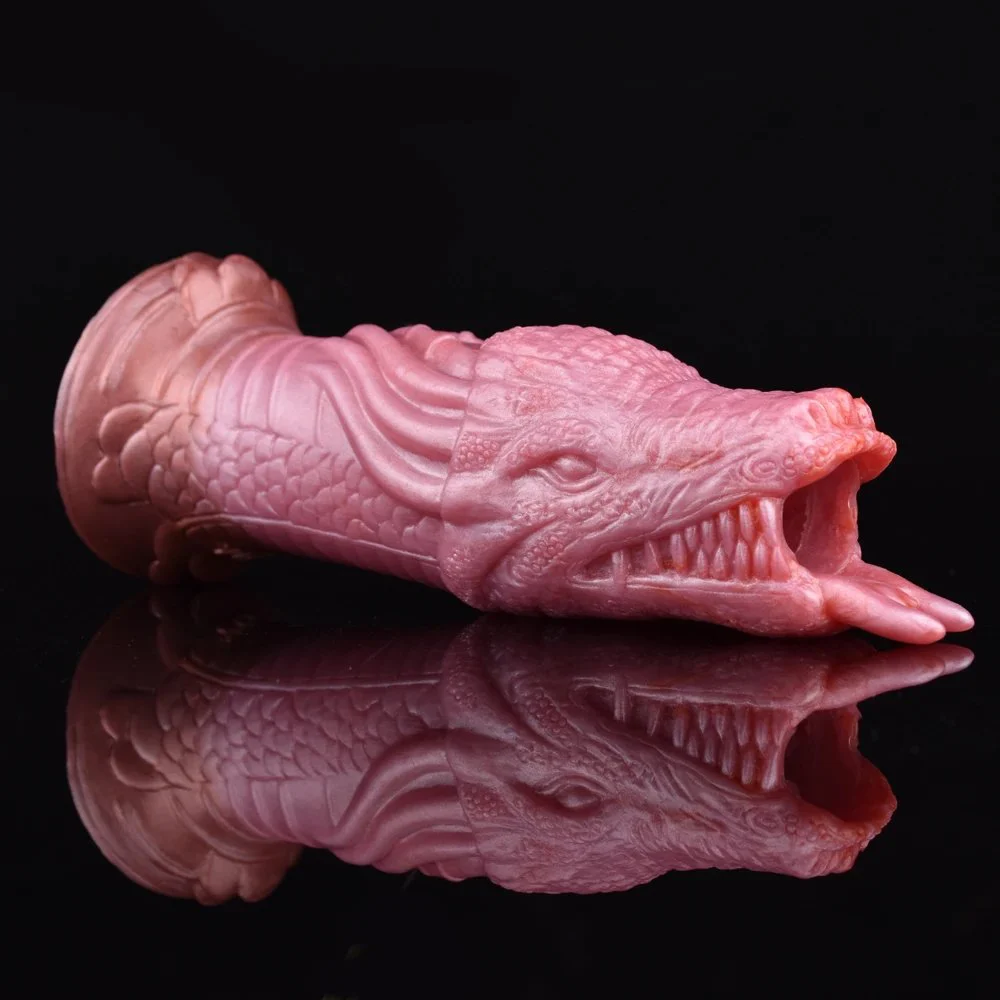 Conquered Dragon Penis Sleeve Couples Sex Toys Realistic Animal Rubber Penis Condom Enlargement Adults Male Sex Toys