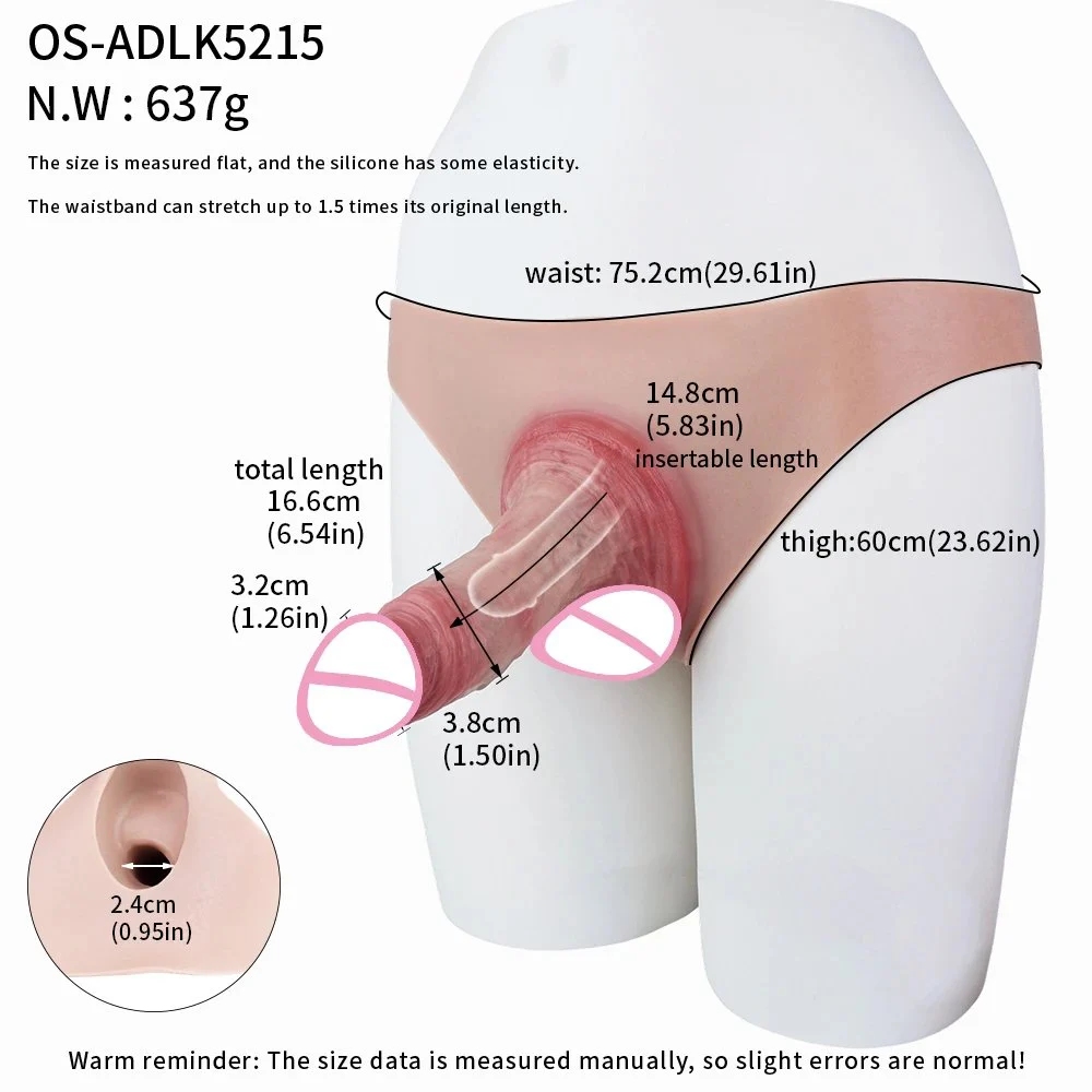 Wearable Hollow Penis Sleeve Silicone Male Penis Extender Realistic Adult Toy Experience