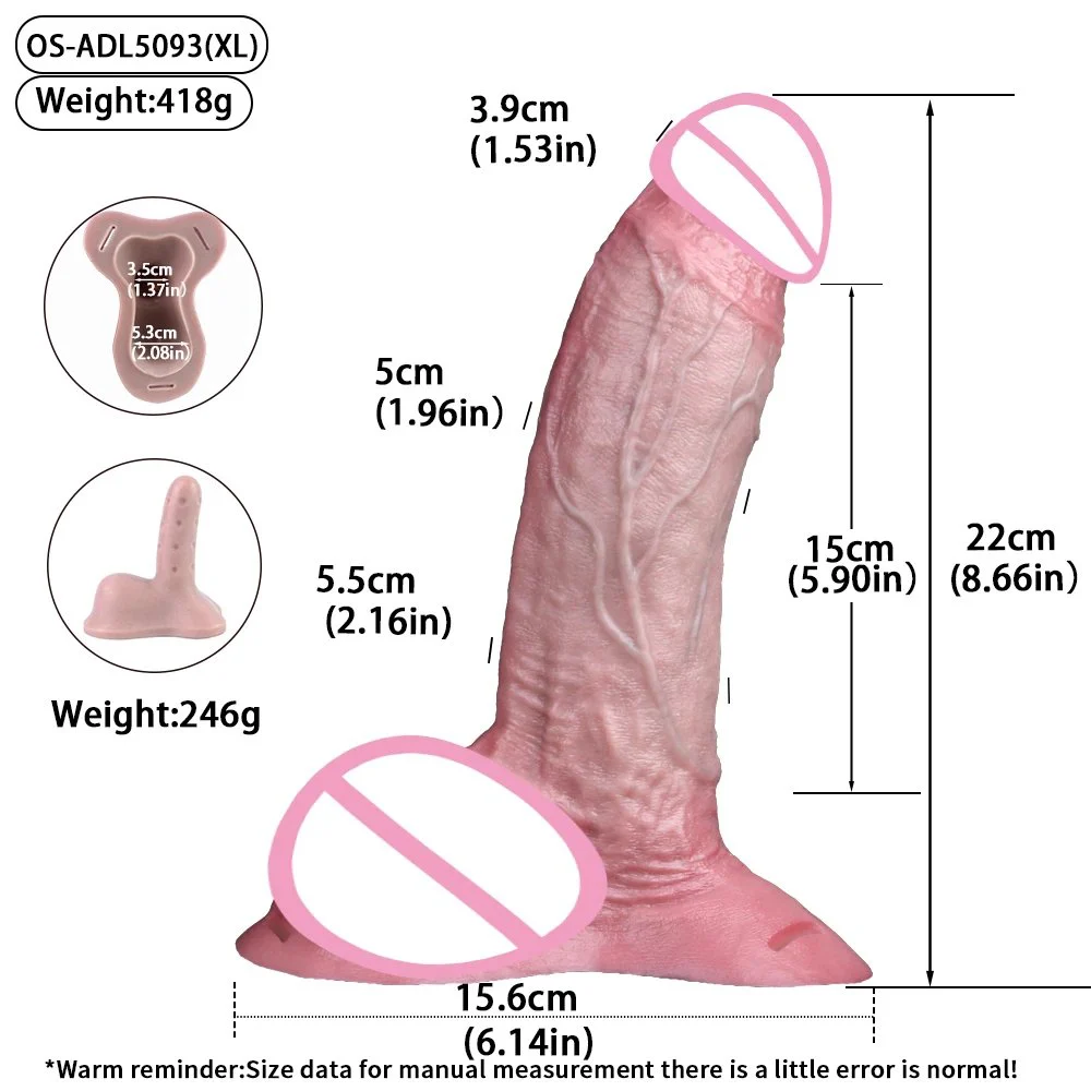 Wearable Silicone Dildo Sleeve for Men Bone-reinforced Style for Women Multi-purpose Silicone Adult Toy