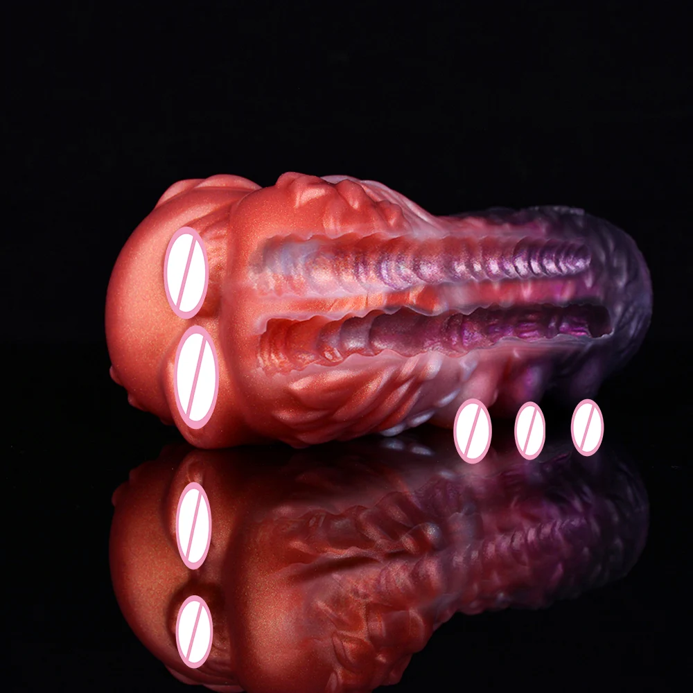 Fantasy Airplane Wolf Cup Male Masturbating Sex Toy Soft Suction Cup Anal Sex Toy Realistic Skin Silicon Vagina for Men