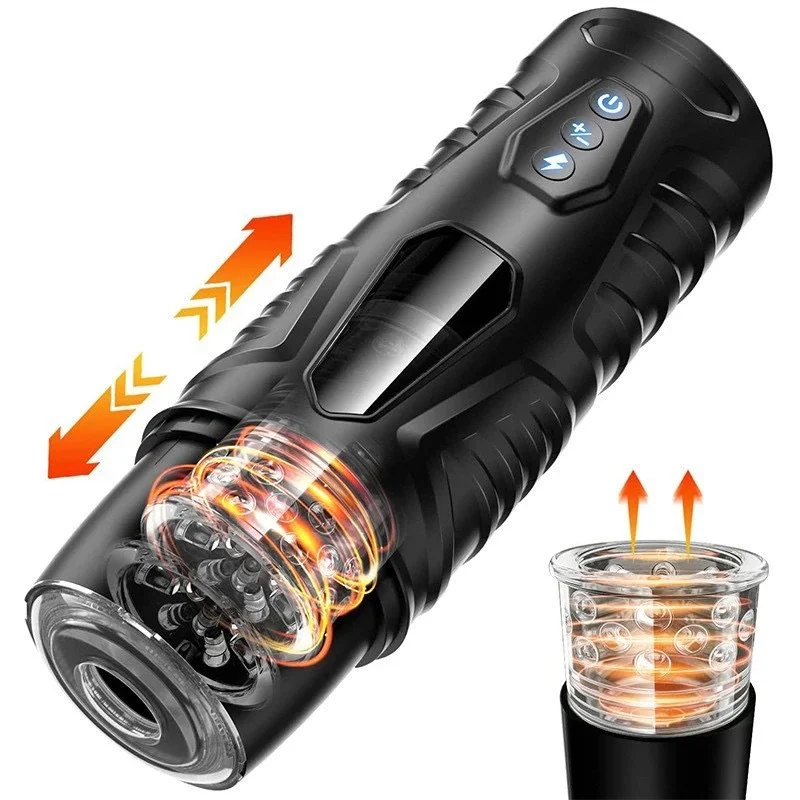 Automatic Electric Male Stroker Toy 7 Thrusting Rotating Modes Male Masturbator Cup Multiple Stimulation for Men