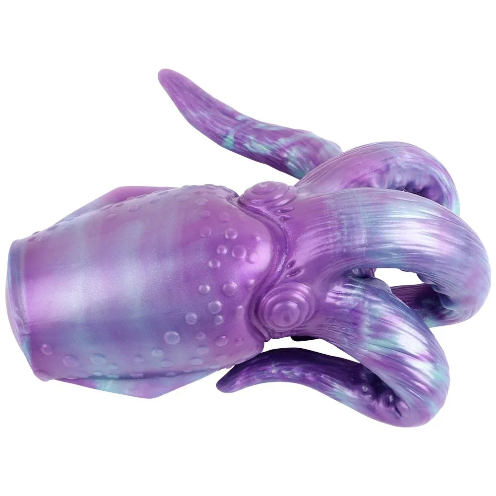 911g Super Soft Silicone Deep Sea Giant Octopus Tentacles Male Masturbator Sex Toy Support