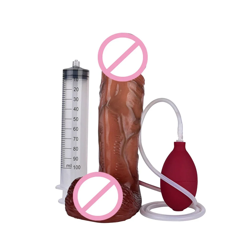 Squirt G-Spot Stimulator Vagina Anal Masturbation Realistic Ejaculation Orgasm High Quality Silicone Dildo Adult Sex Toy