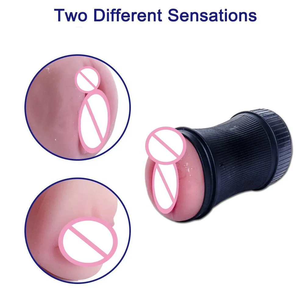 Adult Products Men Appliances Real Feel Touch Mini Manual Aircraft Cup Vibrator Masturbation Cup for Men