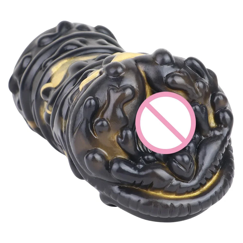 Fantasy Male Masturbator Silicone Masturbation Cup Realistic Vagina Pocket Pussy Dual Channel Sex Toys for Men for Men 18+