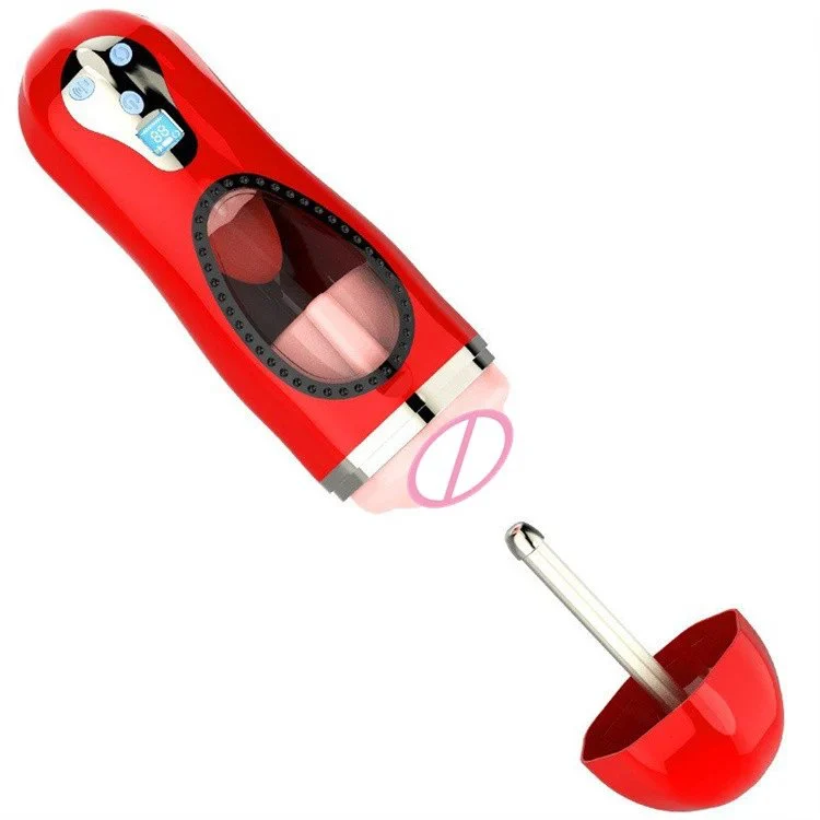Automatic Licking Tongue Masturbator Male Heating Deep Throat Intelligent Masturbation Cup