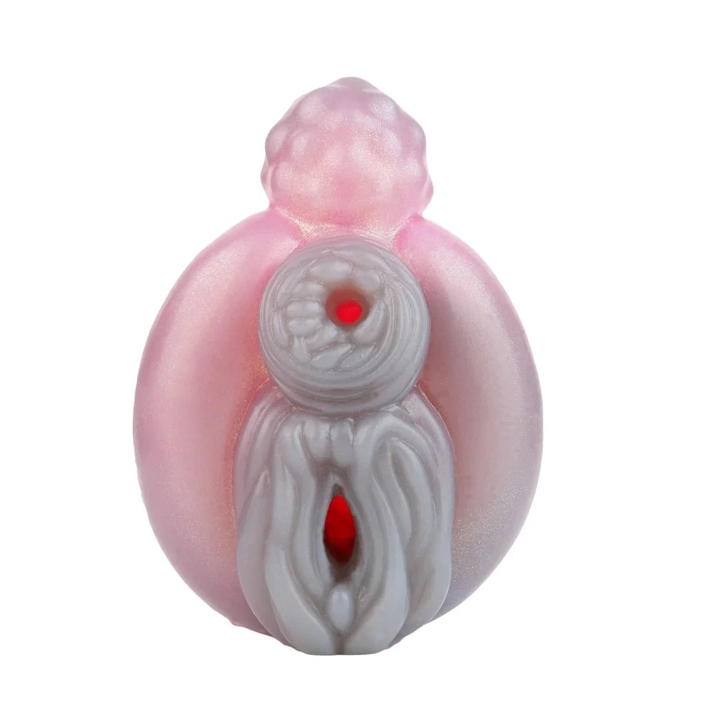 Fantasy Monster Dragon Beast Masturbation Cup Polarized Gold Powder Soft Silicone Vagina Male Masturbator Adult Toys