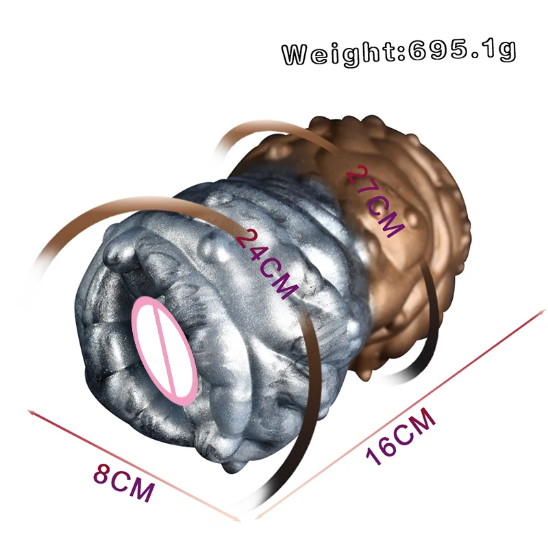 Fantasy Alien Star Worm Airplane Cup Sex Toy Soft Suction Cup Anal Sex Toy Realistic Skin Silicon Vagina for Men