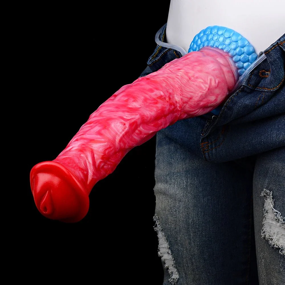 Squirting Dildo Fantasy Monster Giant Dildo Sex Simulation Ejaculation Soft Silicone Dildo Masturbation Adult Sex Toy