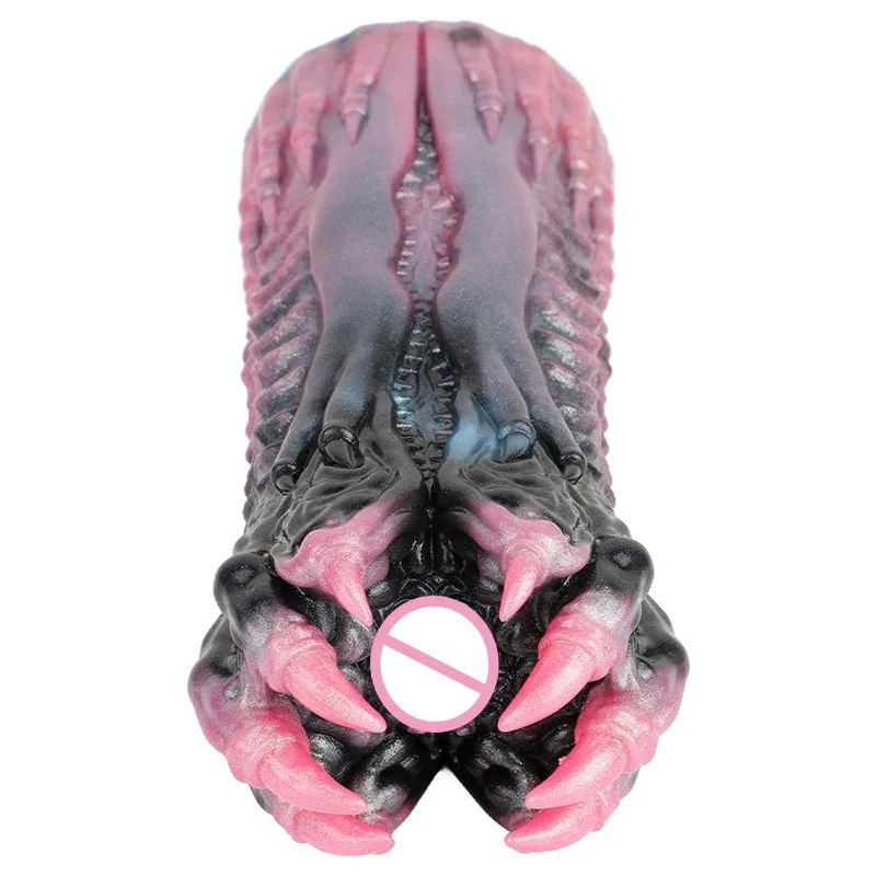 Male Masturbating Sex Toy Fantasy Colorful Male Masturbator Made of Liquid Silicone Soft and Comfortable Adult Toys