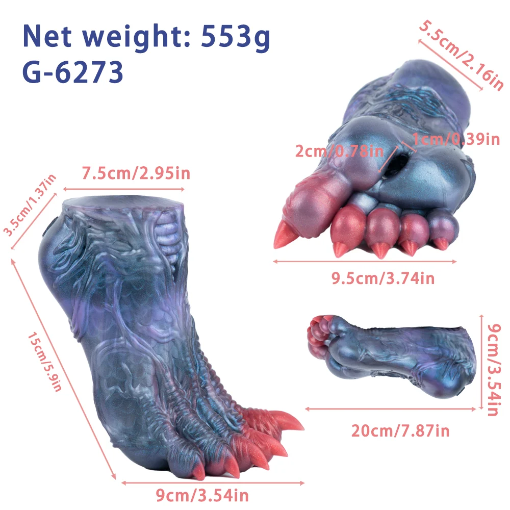 Fantasy Monster Foot Design Male Masturbator Single Channel Silicone Men's Stroker Pocket PussyAdult Sex Toy
