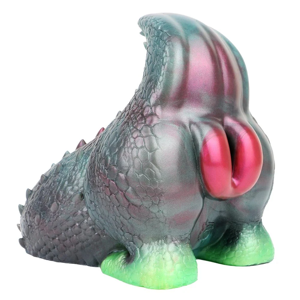 Fantasy Lizard Iridescent Lizard Queen Butt Mold Soft Silicone Masturbator Cup Male Masturbator Adult Toys