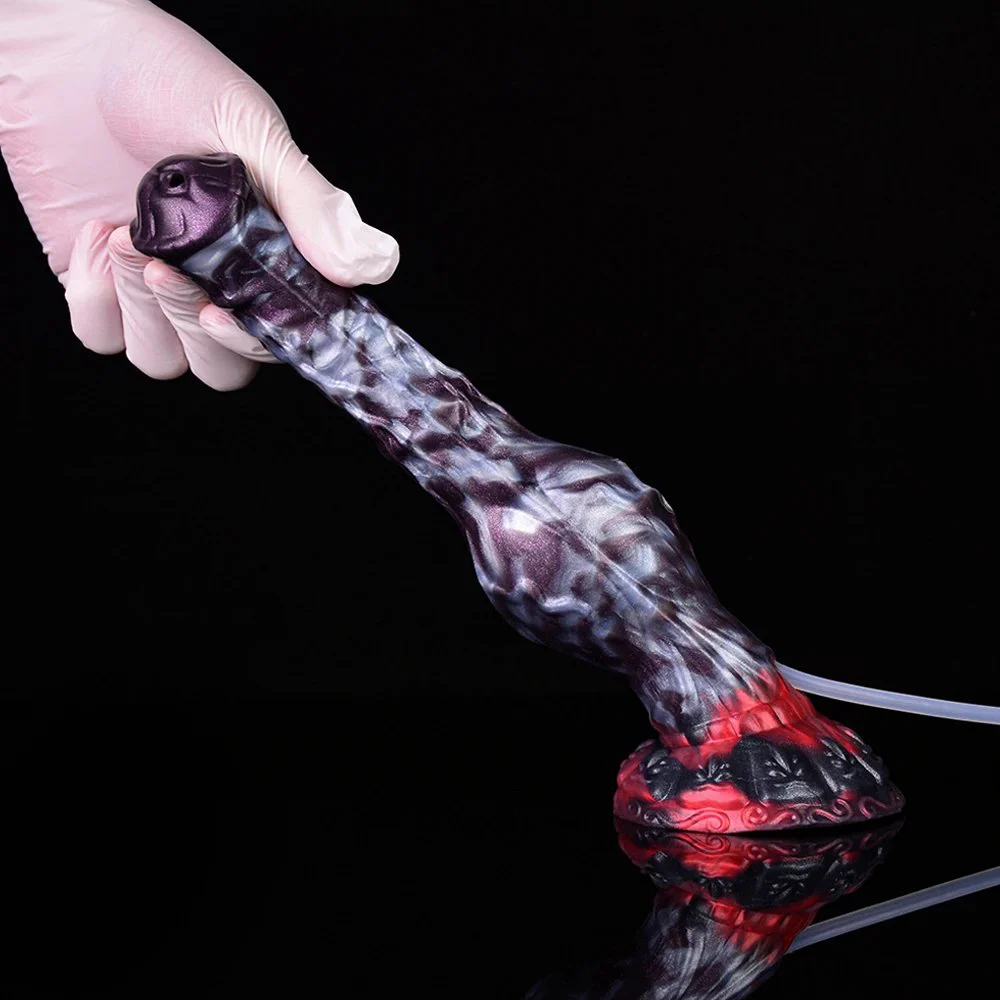 Squirting Dildo alien Cock Squirting Cock Wolf Animal Dildos with Suction Cup Ejaculating Dog Dildo Adult Sex Toy for Women