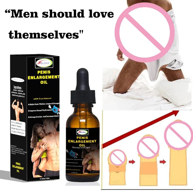 Male Private Care 10ML Natural Extract Essence Men Enhancement Essential Oil Sex Penis Massage Oil