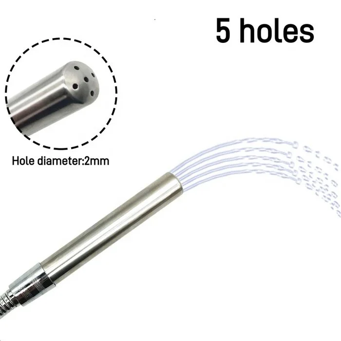 Anal Douche Household Shower Adapter Metal Shower Enema for Anal Vaginal Cleaning