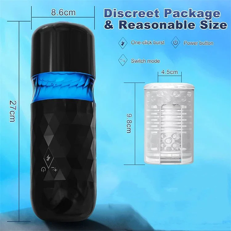 Automatic Telescopic Rotation Heating Masturbation Cup With Suction Cup Sex Toys for Men