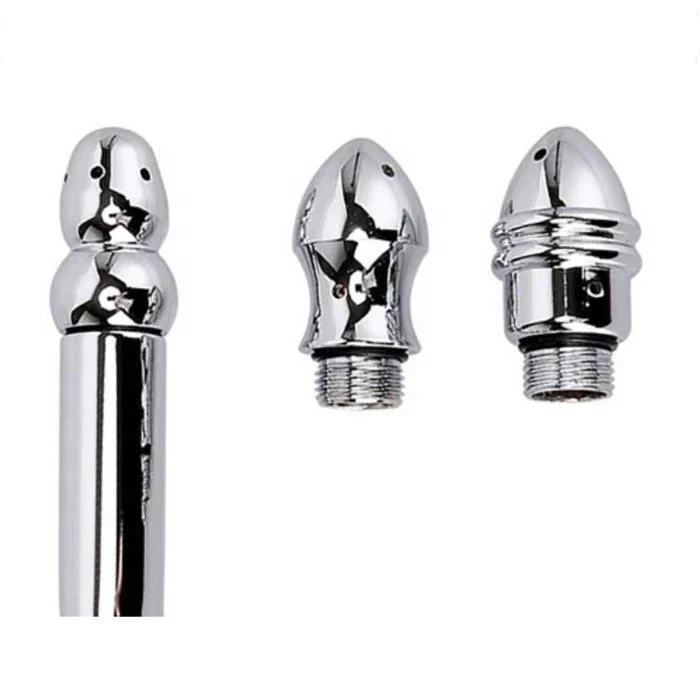 Intimate Care Metal 3-Nozzle Sex Toys for Anal & Vaginal Cleaning Massage Shower Enema