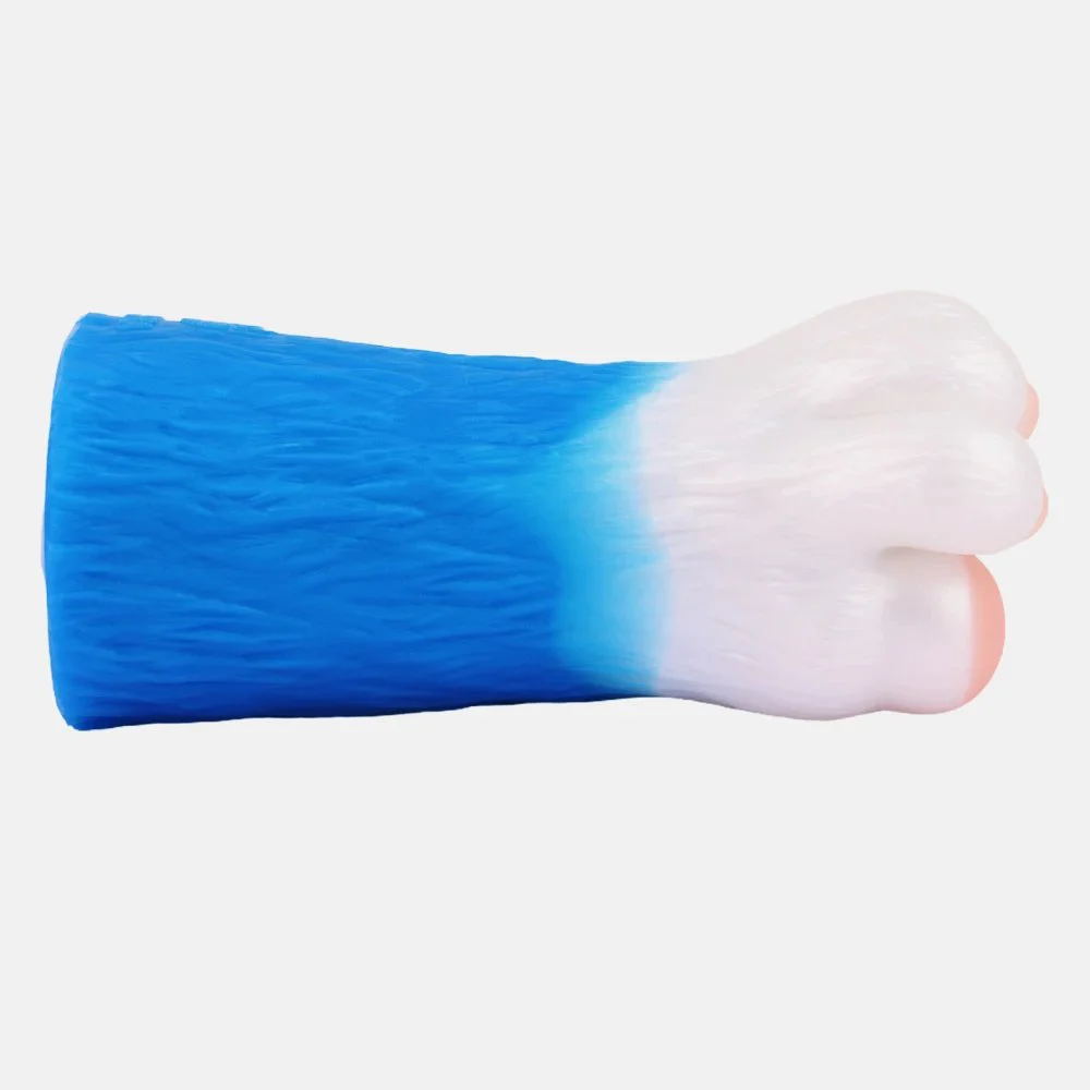 Bear Paw Style Furry Masturbation Cup Realistic Touch Single Tunnel Fantasy Toy for Male Solo Use
