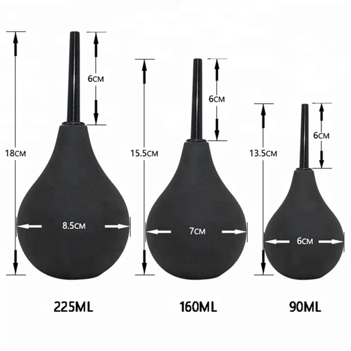Enema Bulb 220ml Medical Grade Pvc Injections Enema Bulb Syringe Anal Enema for Cleaning Anal Vaginal Sex Toys