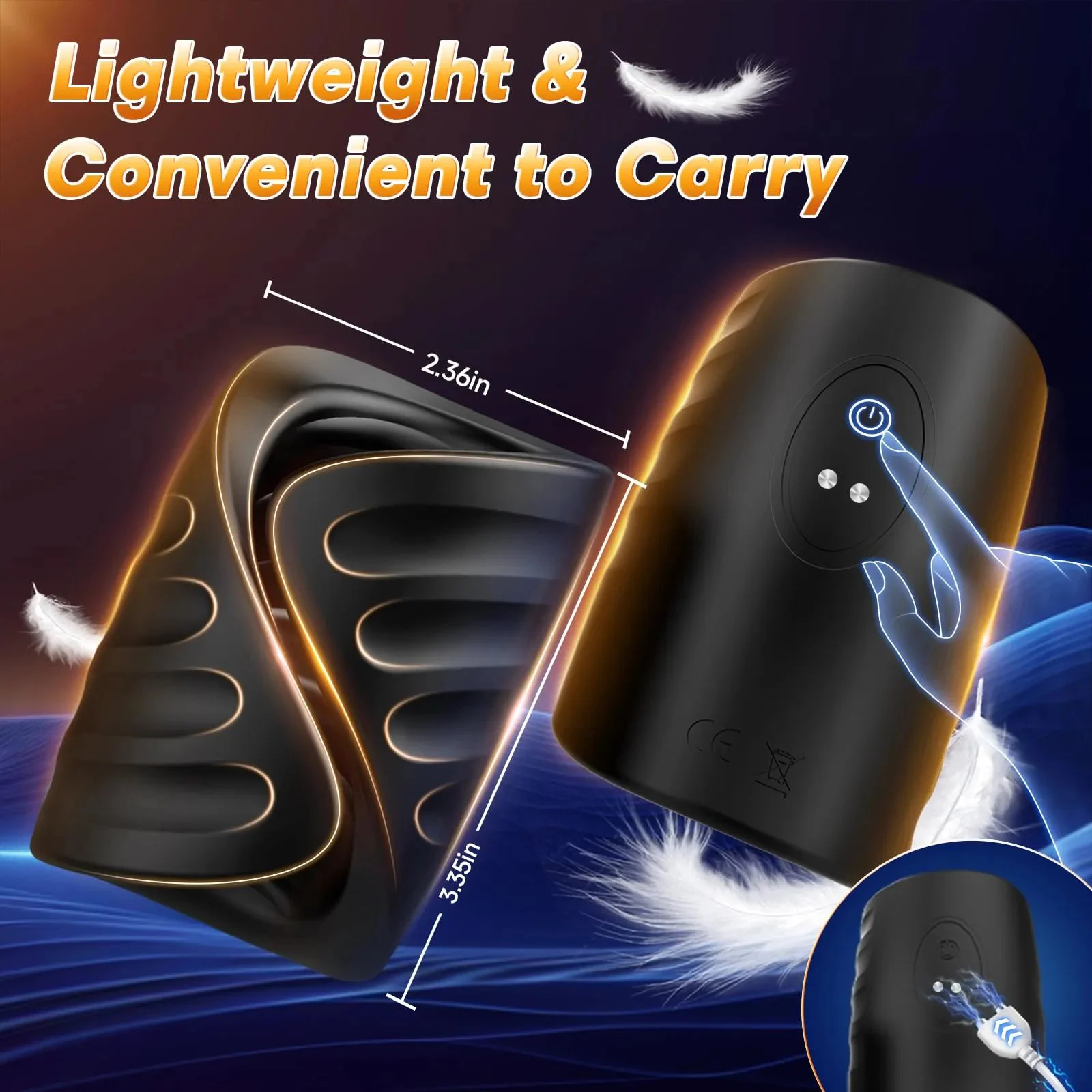 Male Masturbator Penis Training Vibrator APP Control IPX7 Waterproof Eco-Friendly Delay Sex Time Strokers Glans Trainer