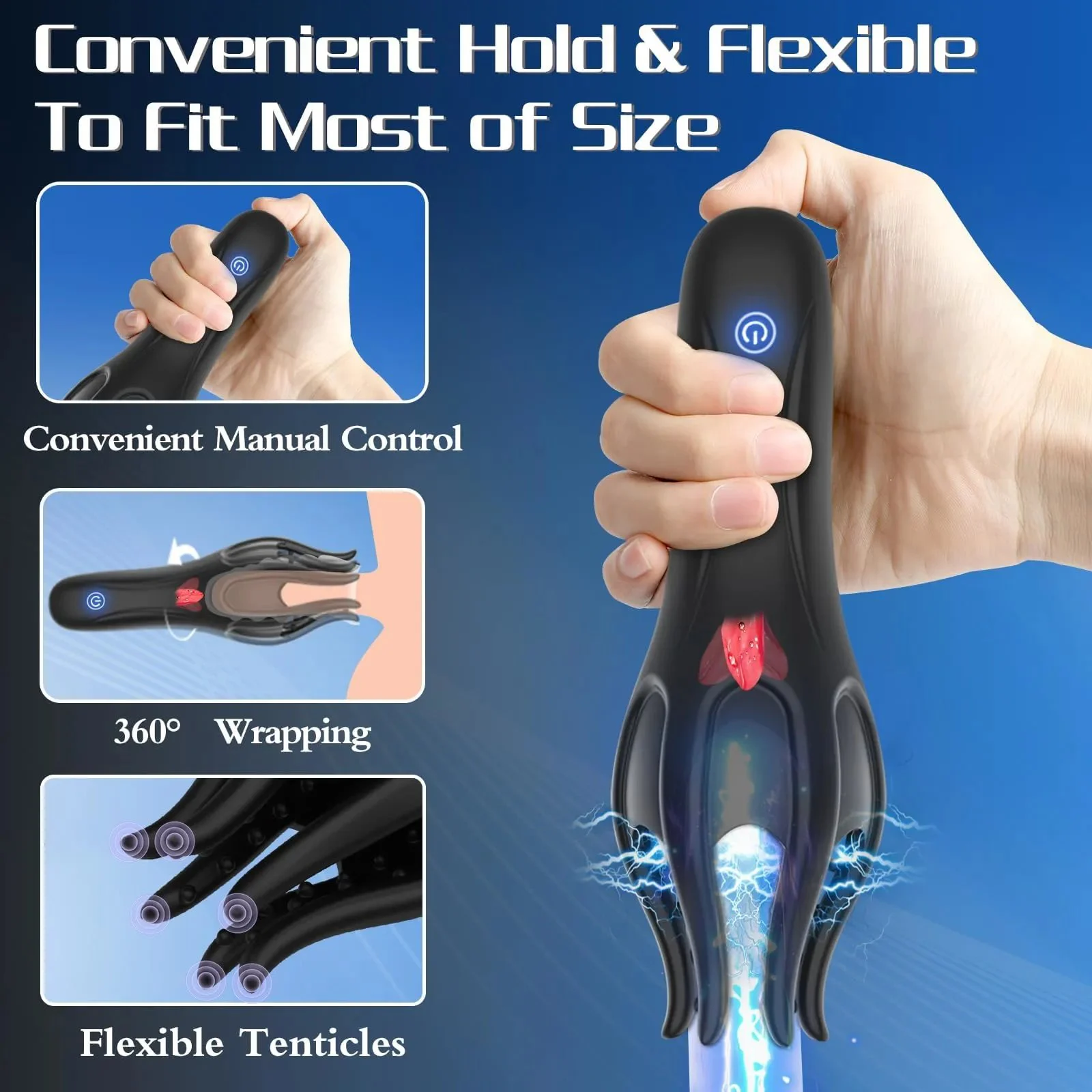 Male Masturbator TPE Realistic Penis Vibrator Tongue Licking Soft Texture Waterproof Adult Sex Toy for Men Home Travel